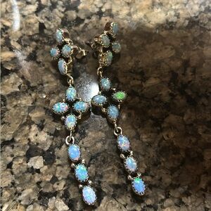 Sterling silver dangle earrings